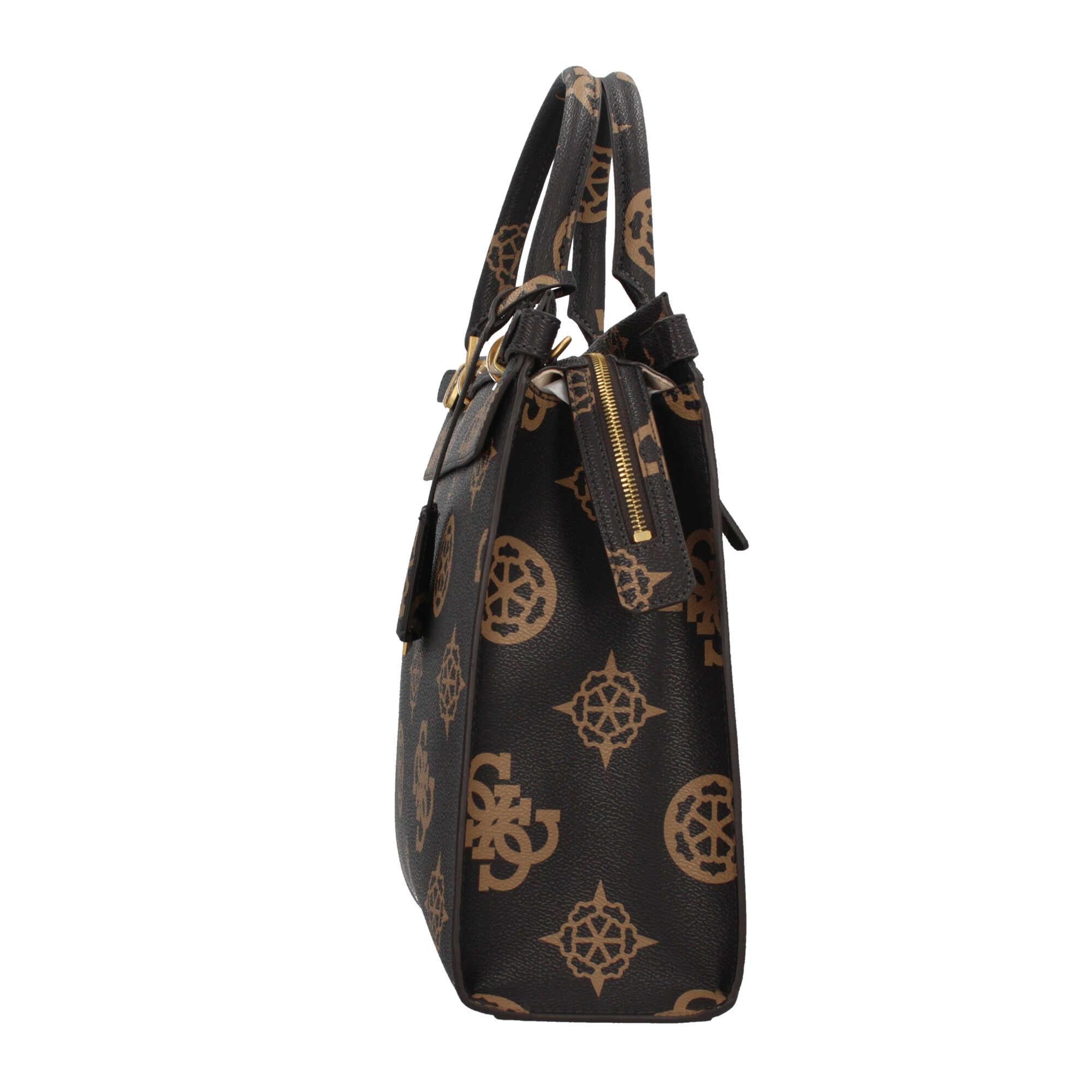 Borsa a Mano Elegante Guess in Tinta Chiara con Monogramma