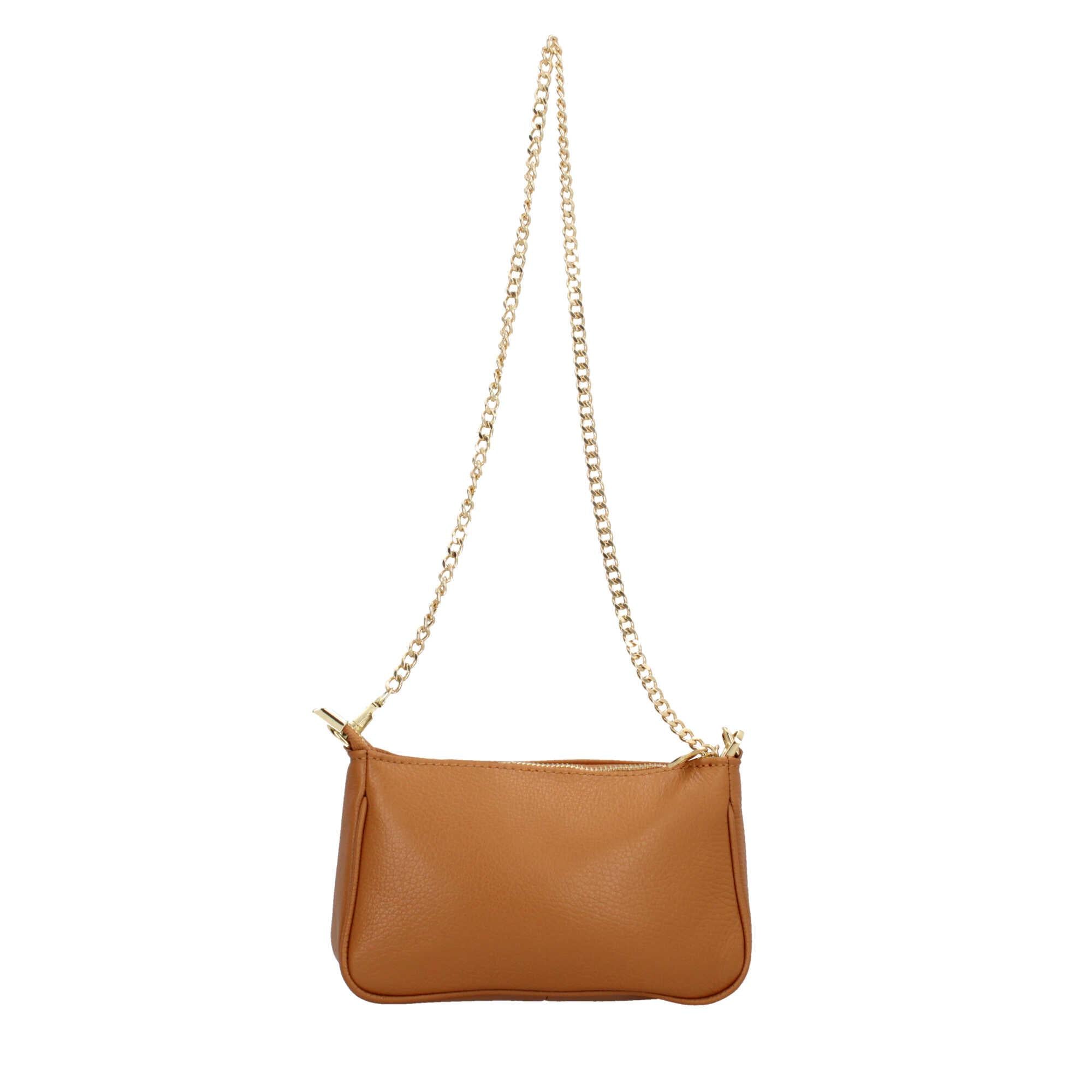 Borsa a spalla con tracolla in catena Made In Italy