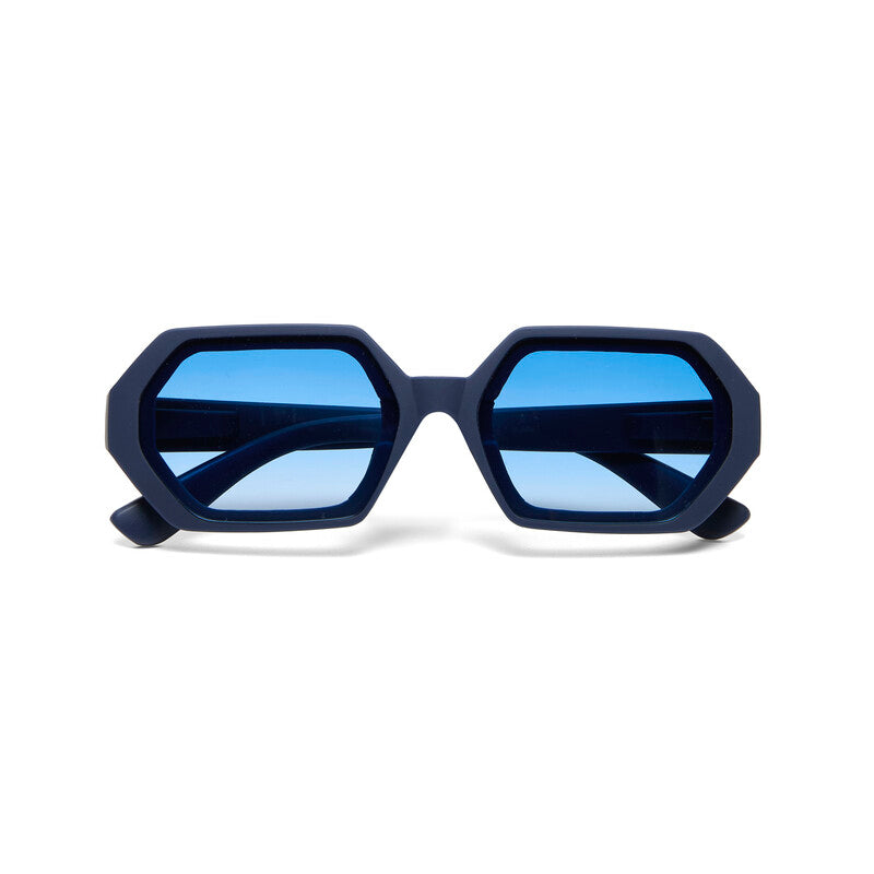 OKKIA Andrea Occhiali da Sole Unisex Esagonali con Lenti Sfumate e Protezione UV400