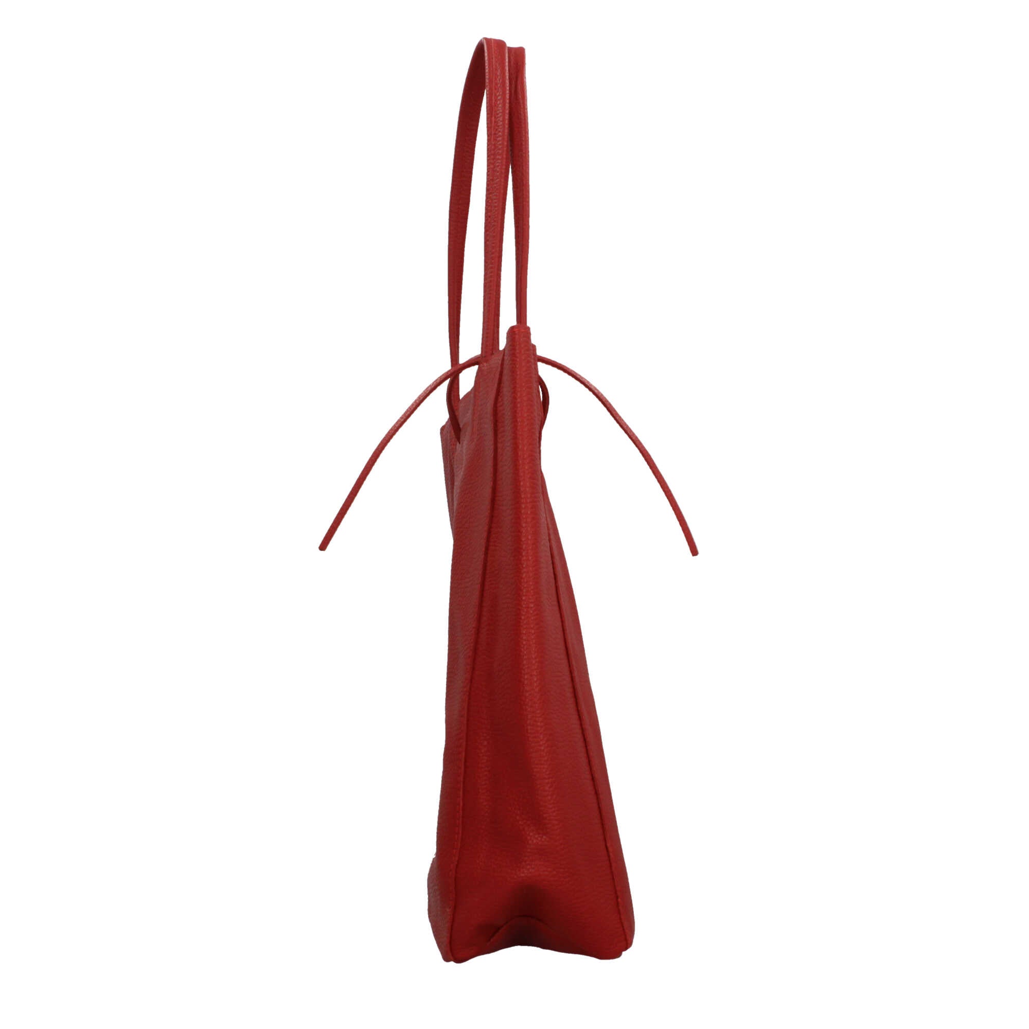 Shopper in pelle martellata Made in Italy dal design essenziale