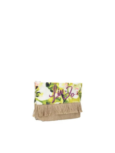 Liu Jo pochette estiva con frange e logo decorativo Giallo TU | Giò Fashion