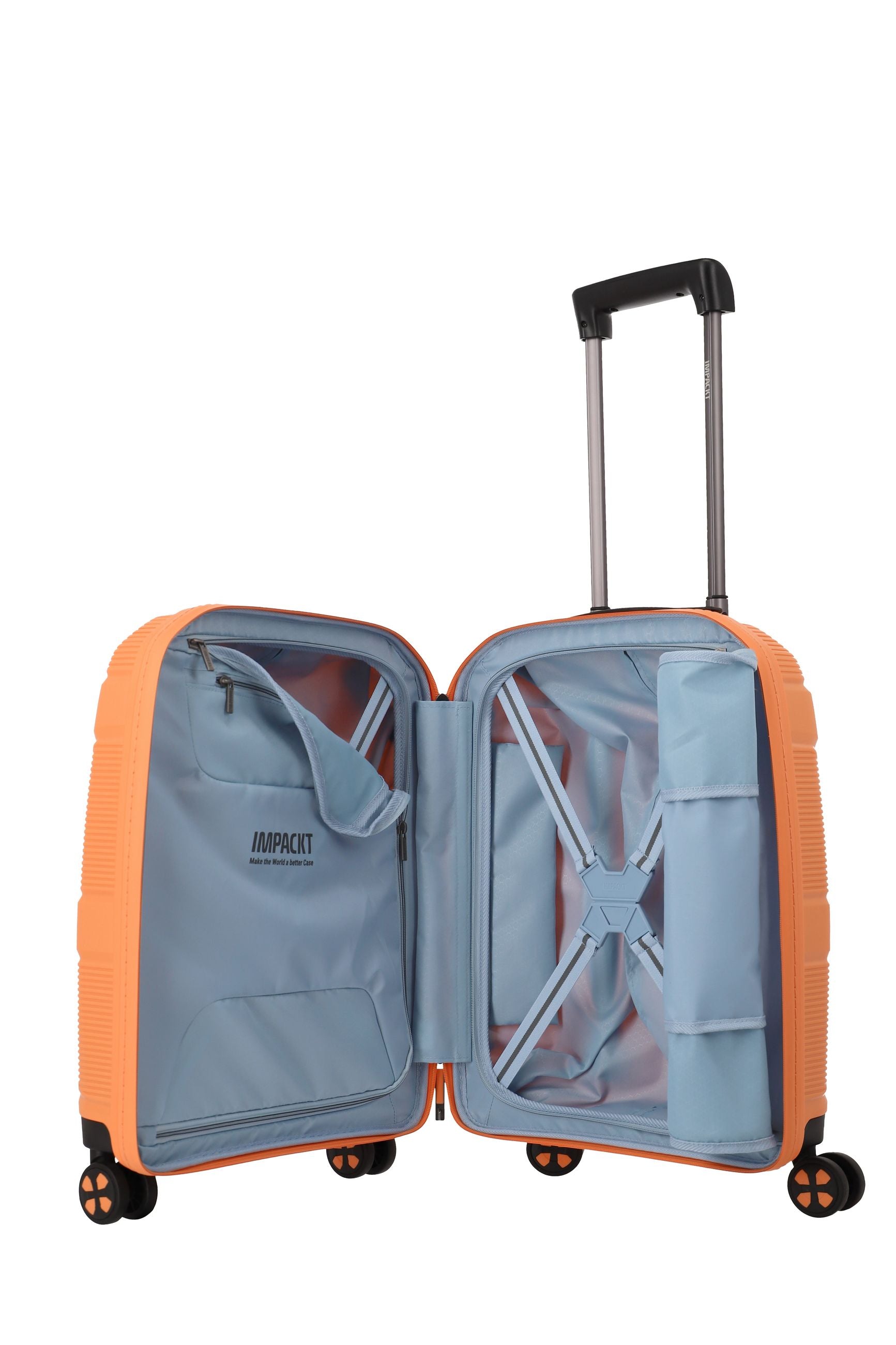Valigia bagaglio a mano rigida Travelite Impackt con USB, TSA e ruote rinforzate