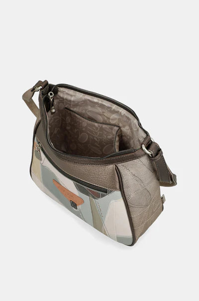 Borsa a spalla donna Anekke con zip e tracolla regolabile Beige TU | Giò Fashion