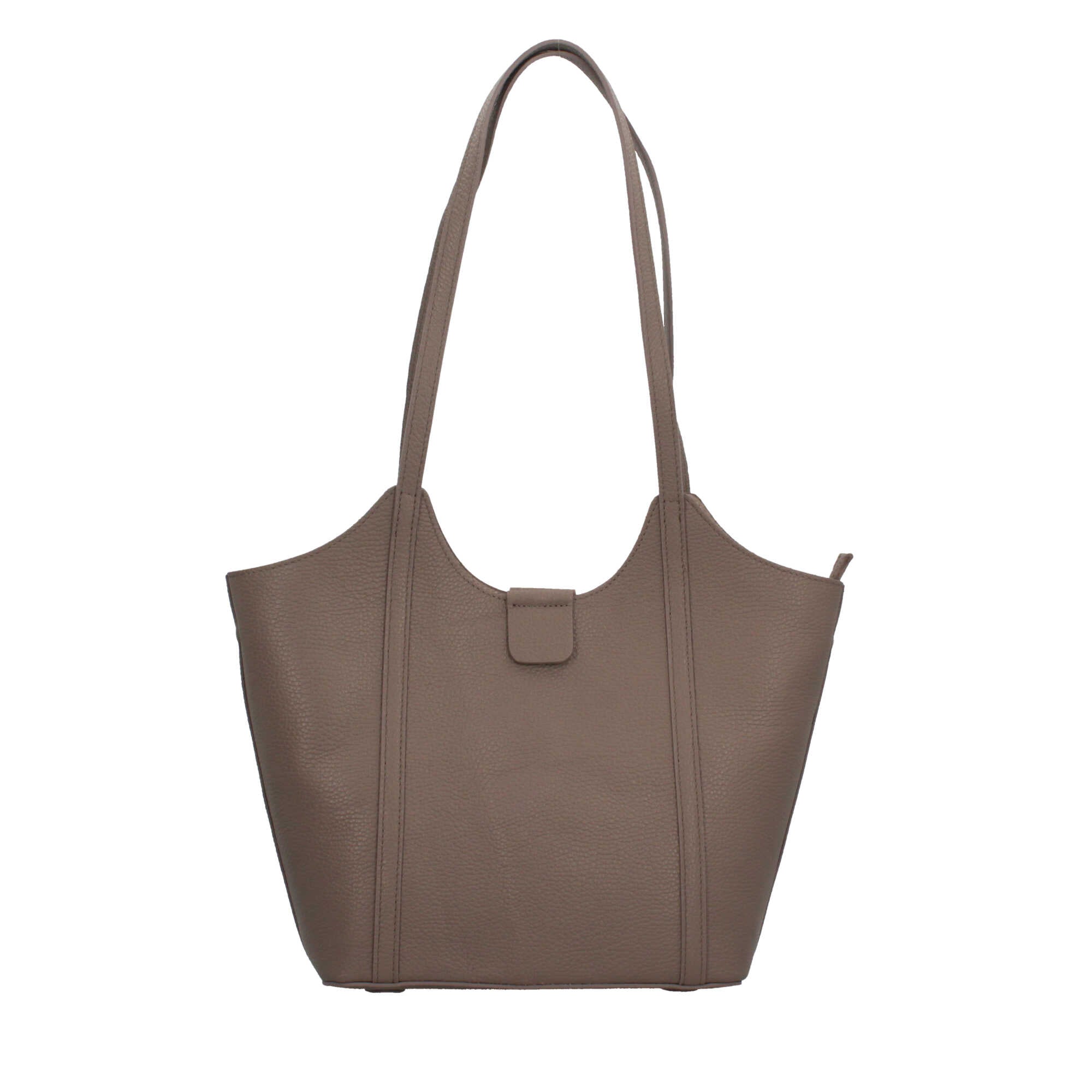 Borsa Made in Italy a spalla in vera pelle con linea affusolata