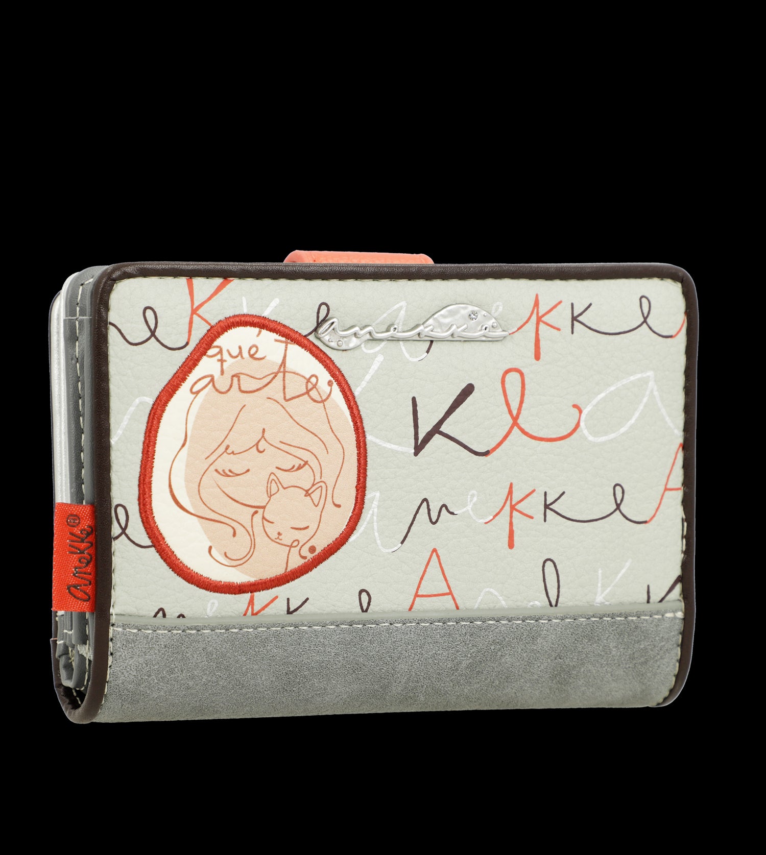 Portafoglio Anekke con design raffinato e dettagli artistici