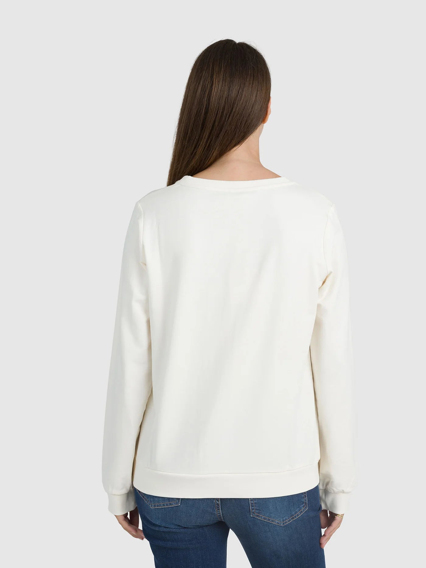 Liu Jo felpa girocollo con logo strass