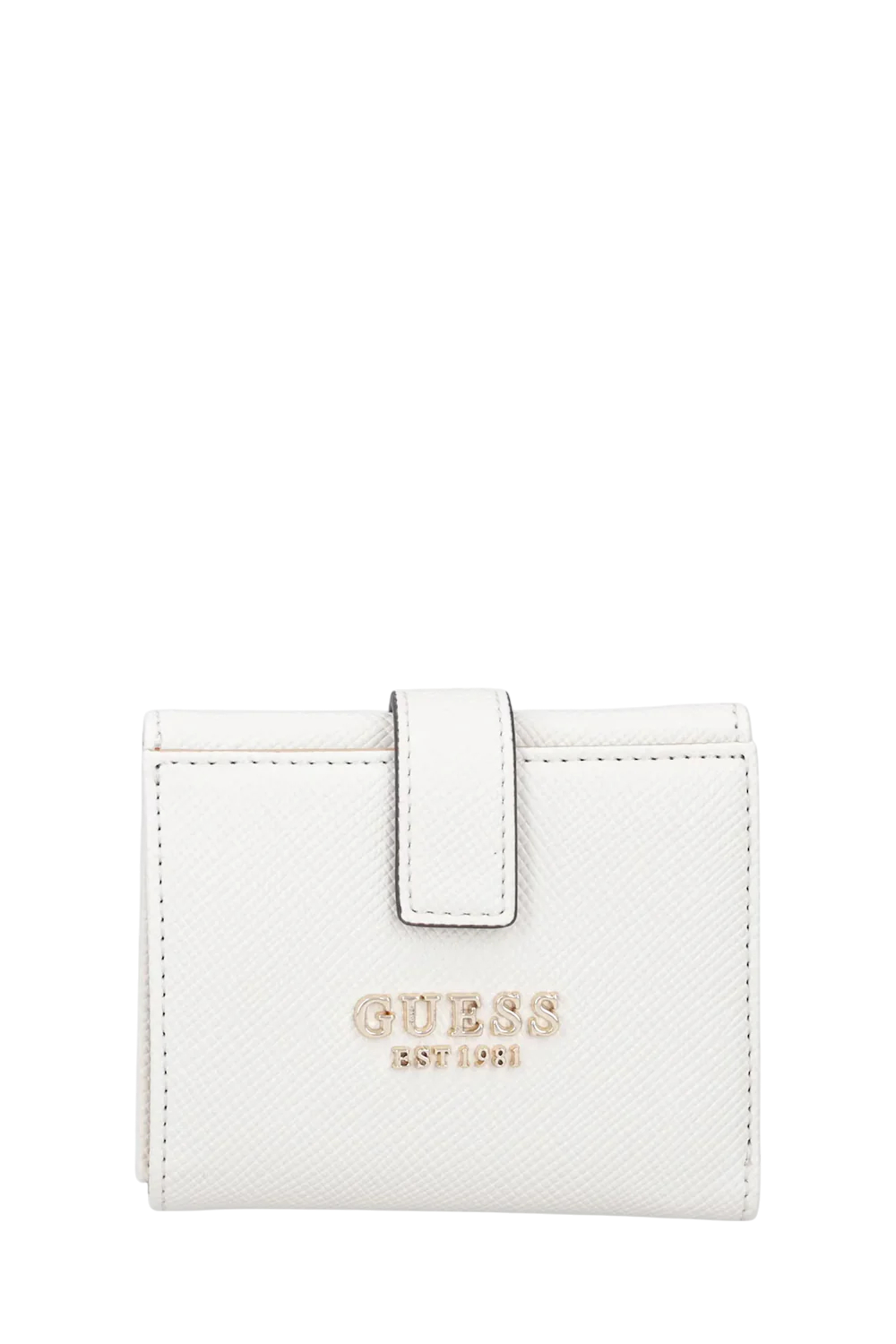 Portafoglio Guess zip-around con logo ricamato