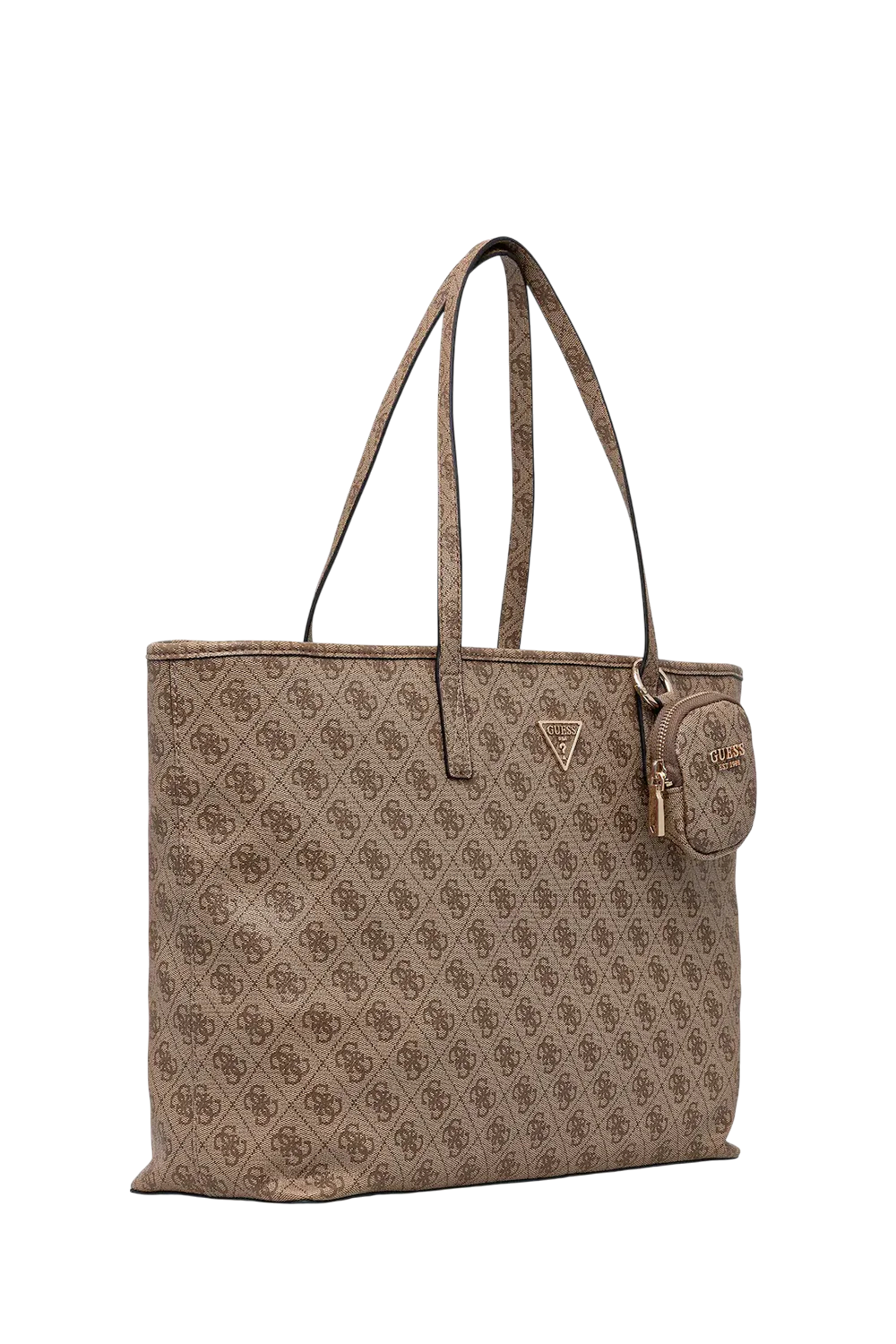 Borsa Tote Guess Monogram in Stile Classico con Charm Rimovibile