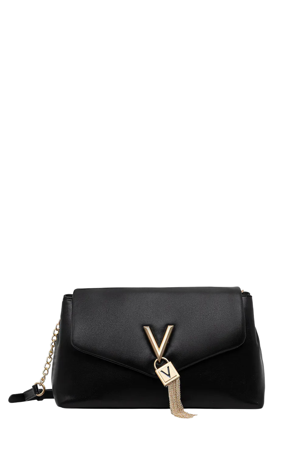 Valentino borsa a tracolla donna con patta e dettaglio V