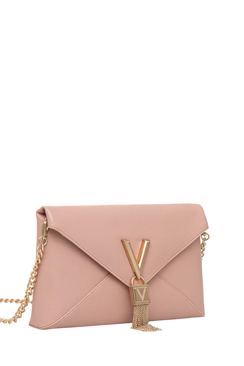 Valentino clutch donna elegante con dettaglio V e patta