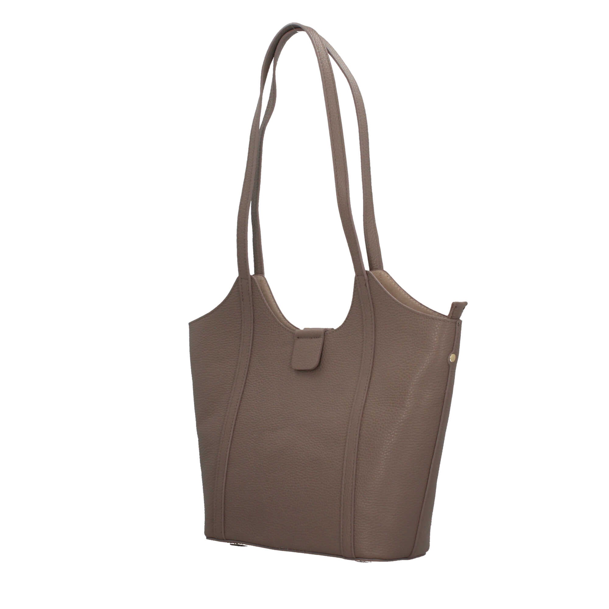 Borsa Made in Italy a spalla in vera pelle con linea affusolata
