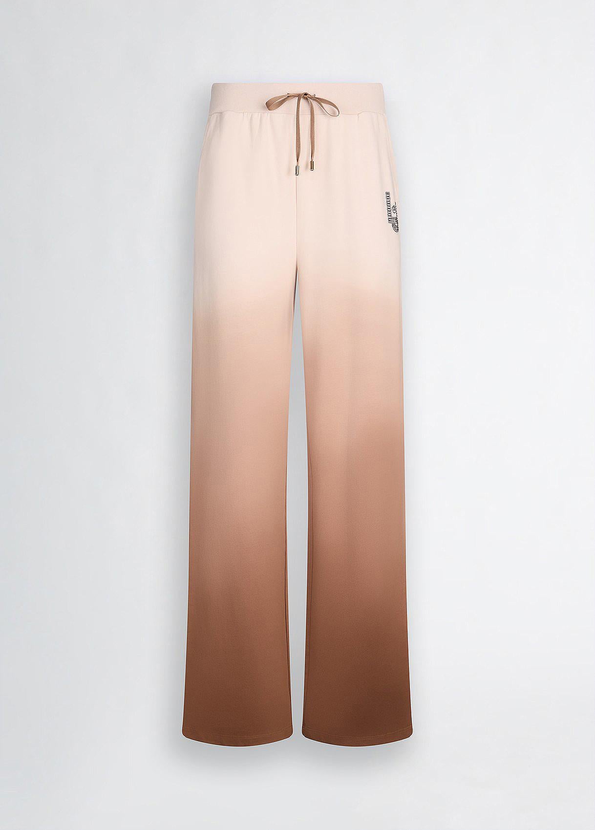 Pantaloni Liu Jo in tessuto fluido con logo applicato
