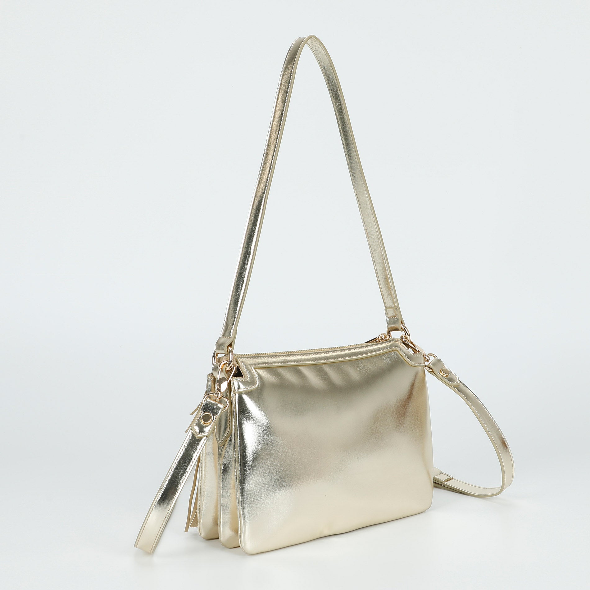 Mimi Mua borsa a tracolla con frange e doppio scomparto
