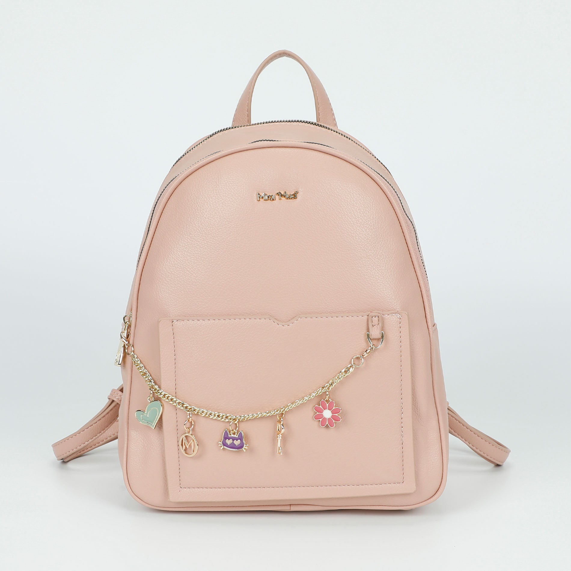 Mimi Mua zaino piccolo con catena decorativa