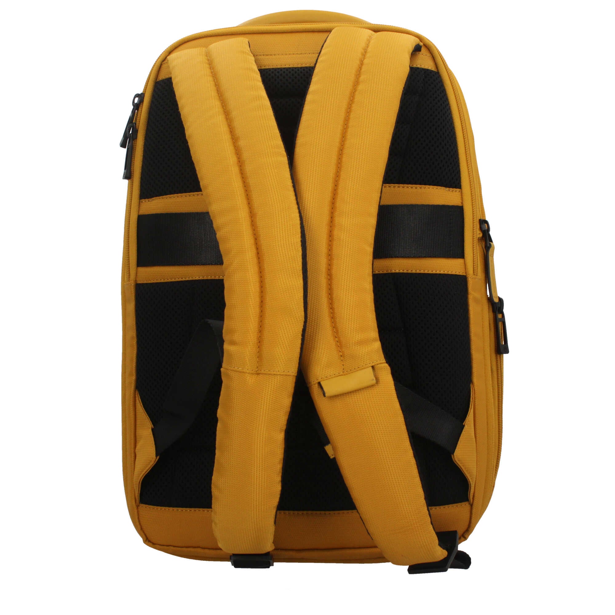 Piquadro zaino in pelle e tessuto per laptop 14" con protezione antiurto e ricarica a induzione