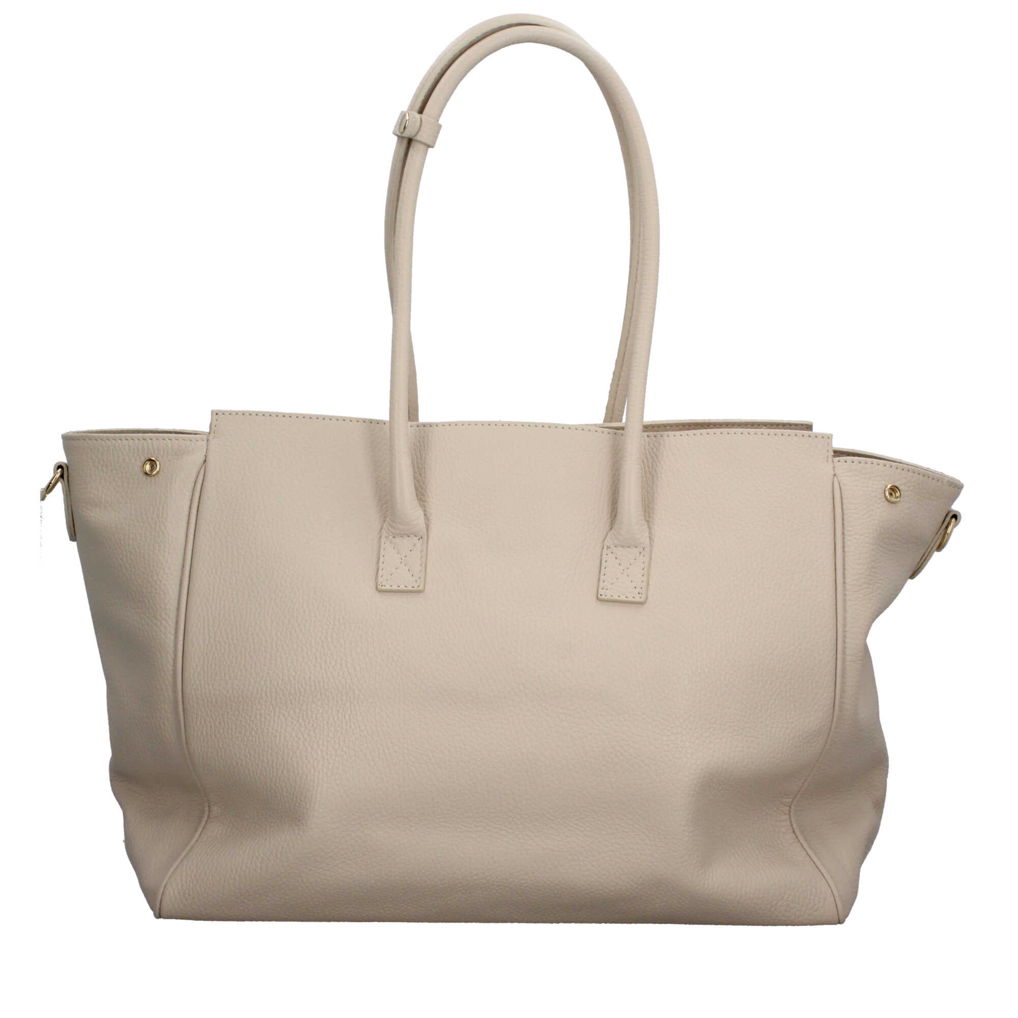 Borsa Made in Italy in vera pelle a spalla con design strutturato
