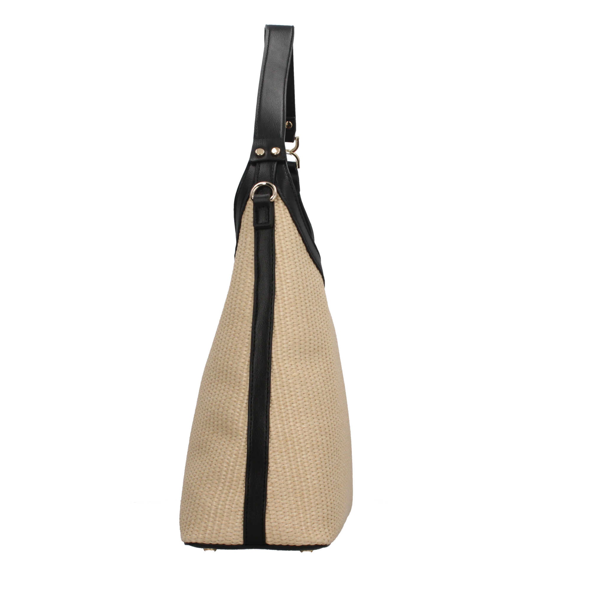 Valentino Borsa a Spalla Saylor in Raffia ed Ecopelle