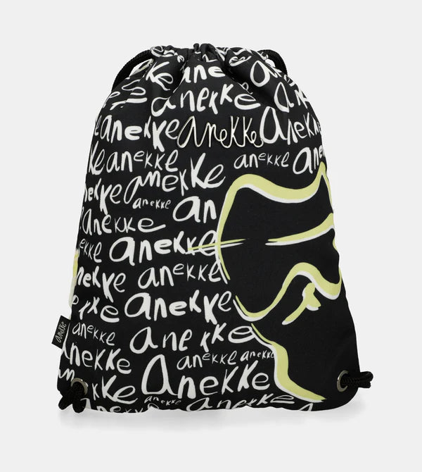 Zaino sacca Anekke con stampa lettering e design moderno Nero TU | Giò Fashion