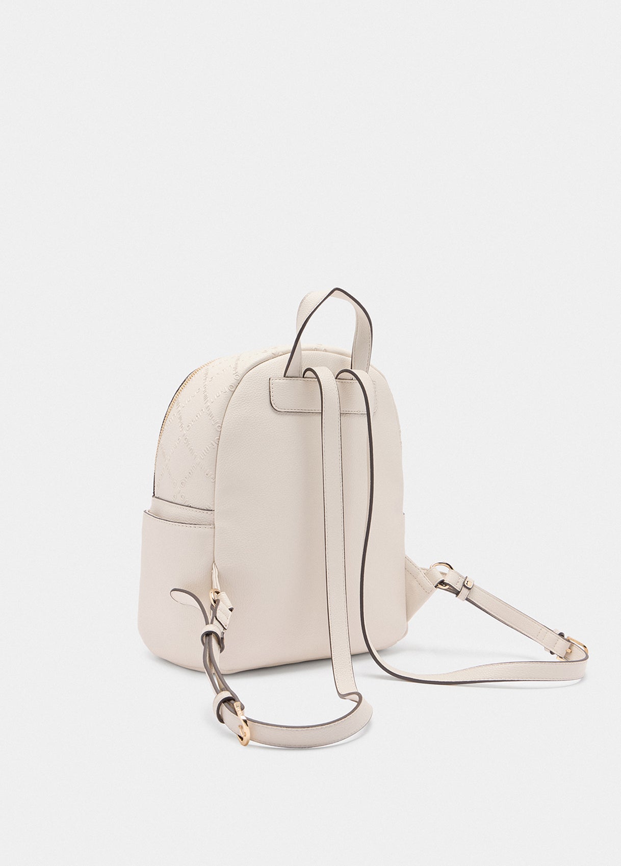 Zaino Liu Jo compatto con logo in rilievo e tasche laterali