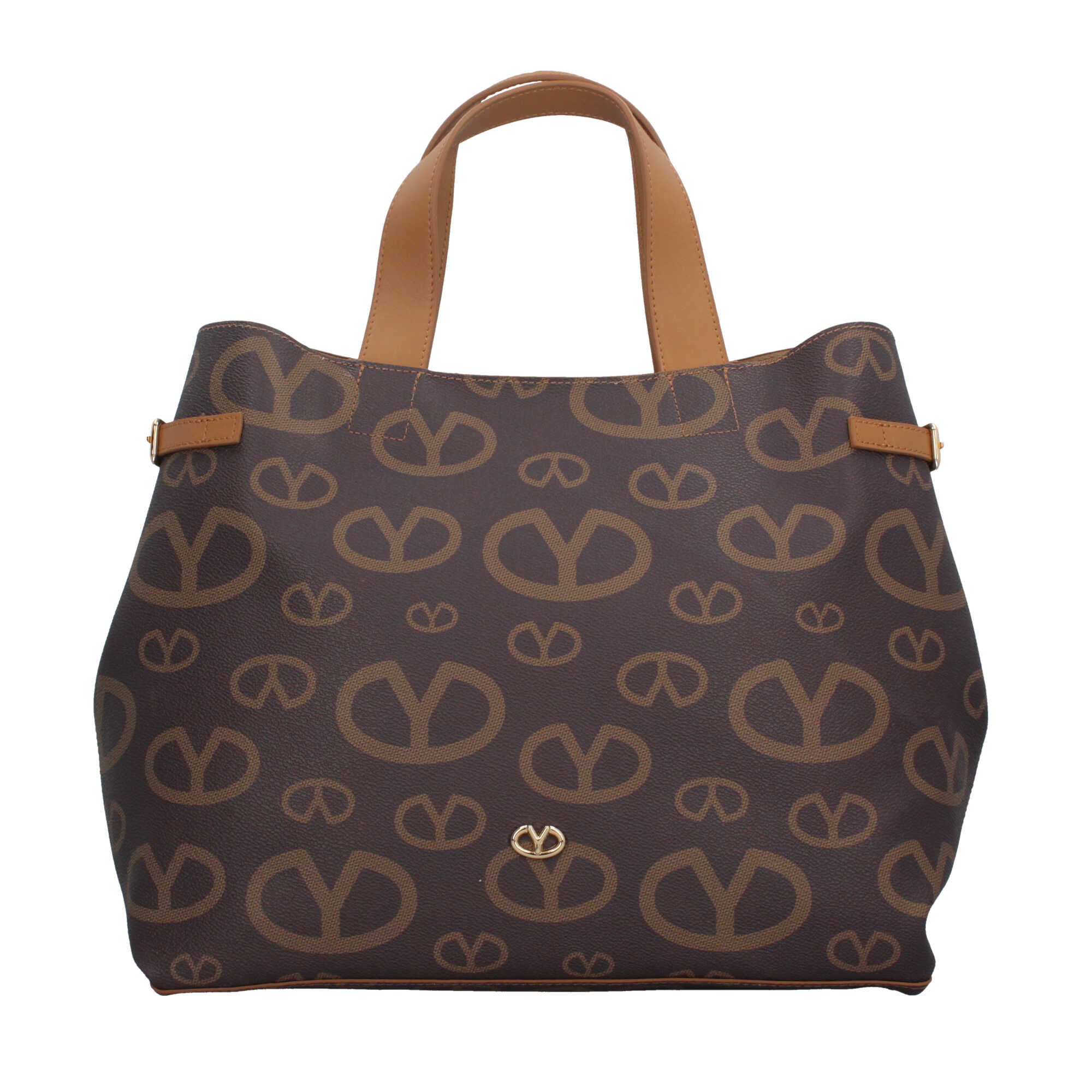 Borsa a mano logata Y Not Marrone TU | Giò Fashion
