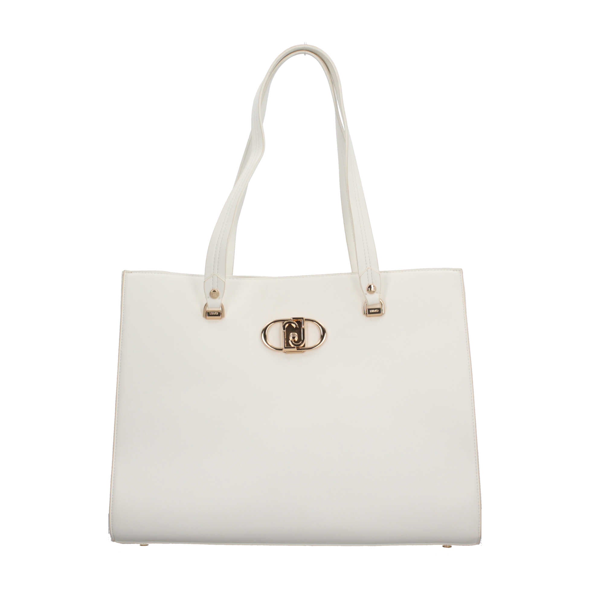 Liu Jo borsa shopper elegante con logo frontale Bianco TU | Giò Fashion