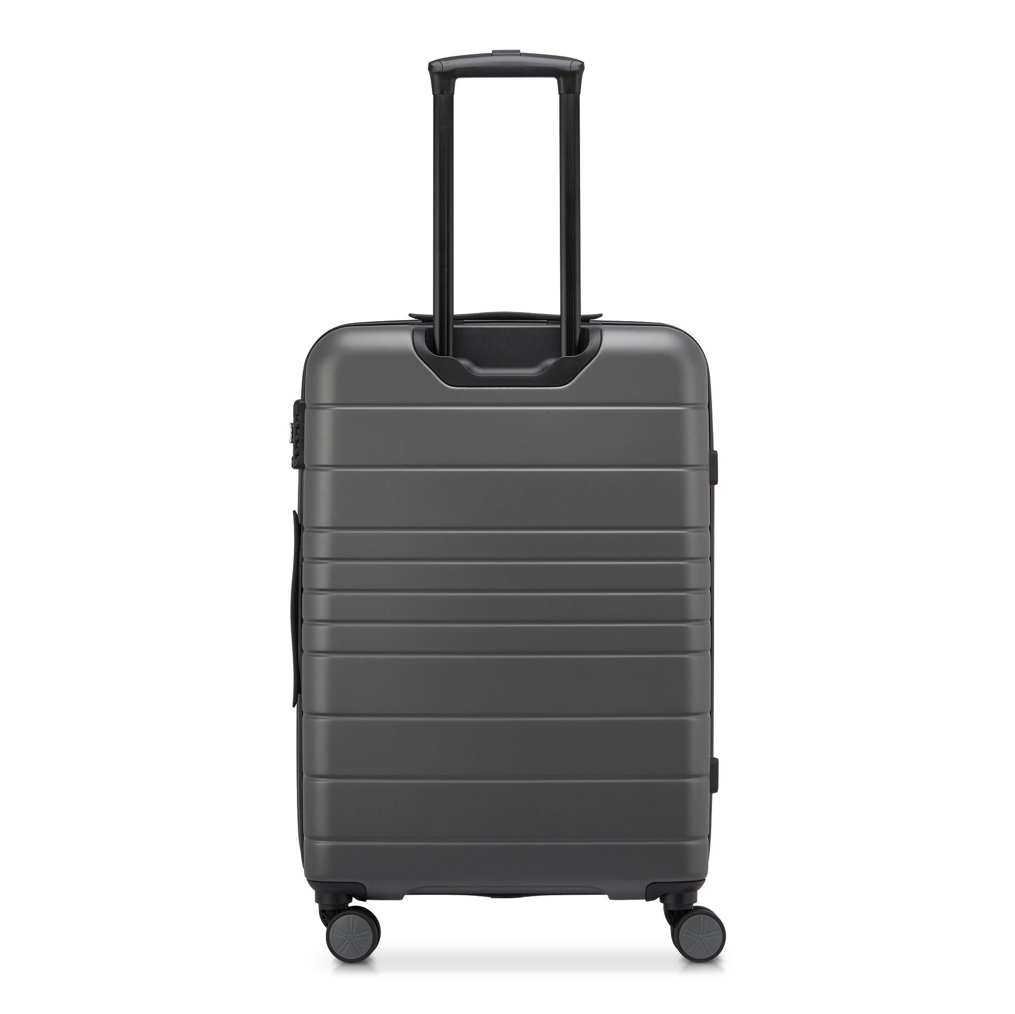 Trolley rigido medio V-Project con grafica supereroe e quattro ruote multidirezionali