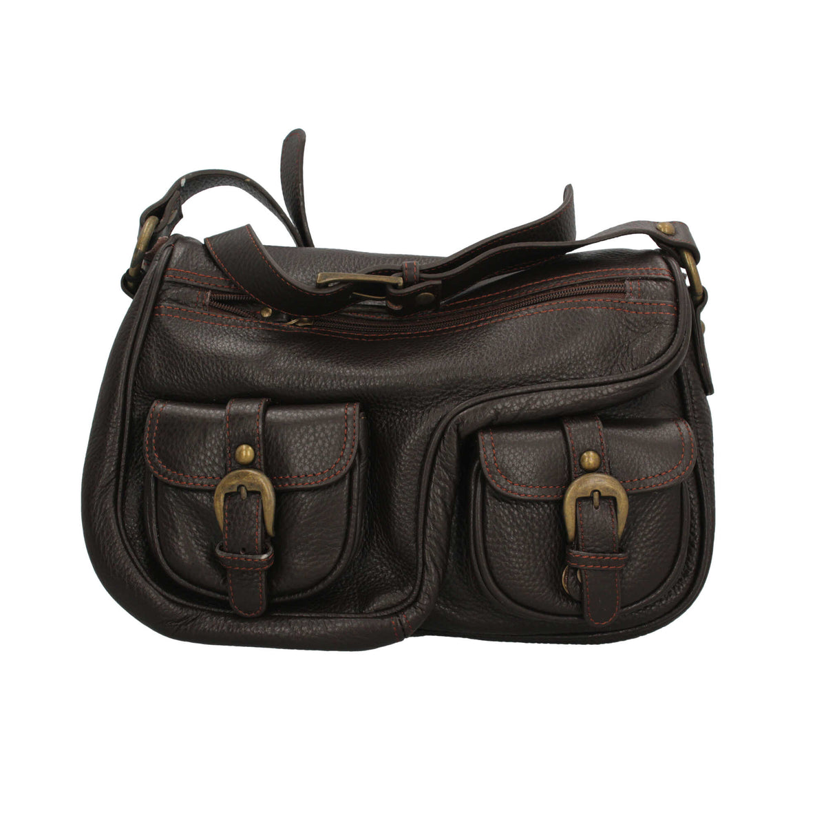 Borsa a spalla il Giglio Marrone TU | Giò Fashion