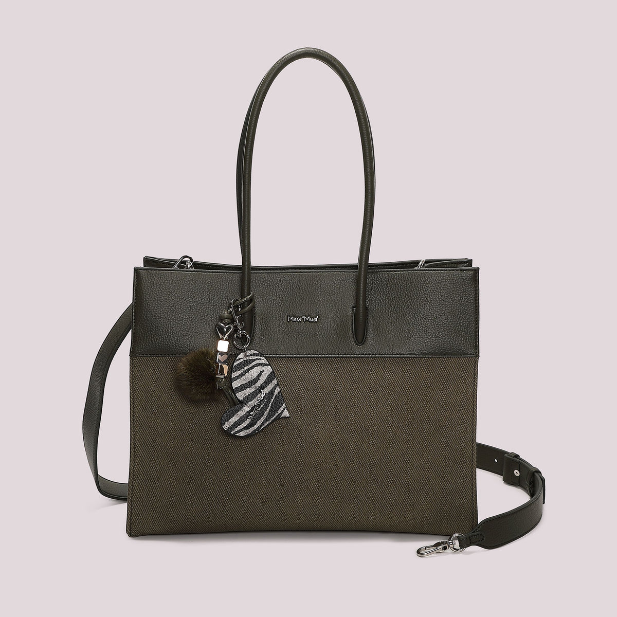 Borsa Tote Donna Mimi Mua con Charm a Cuore