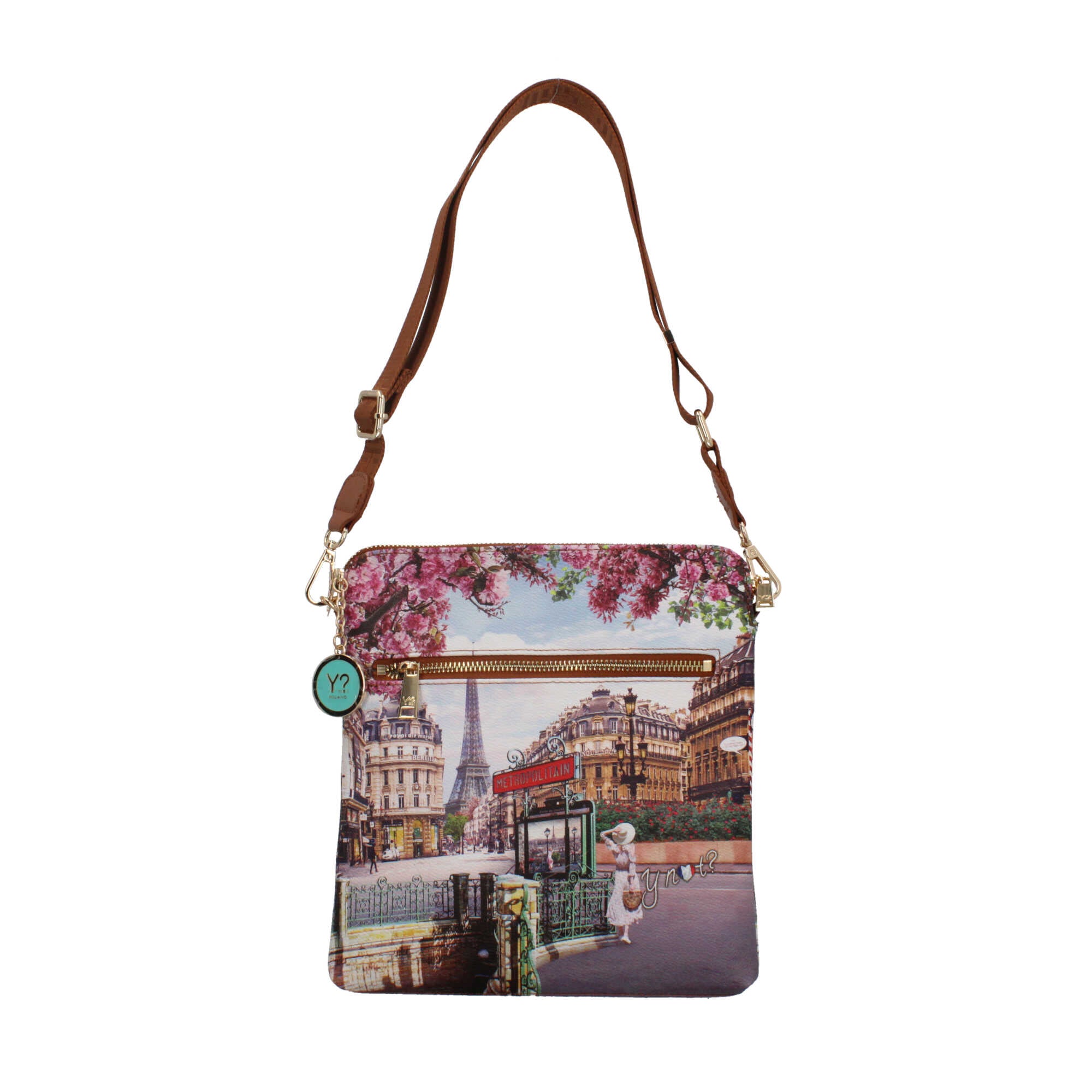 Borsa a tracolla Y not con città