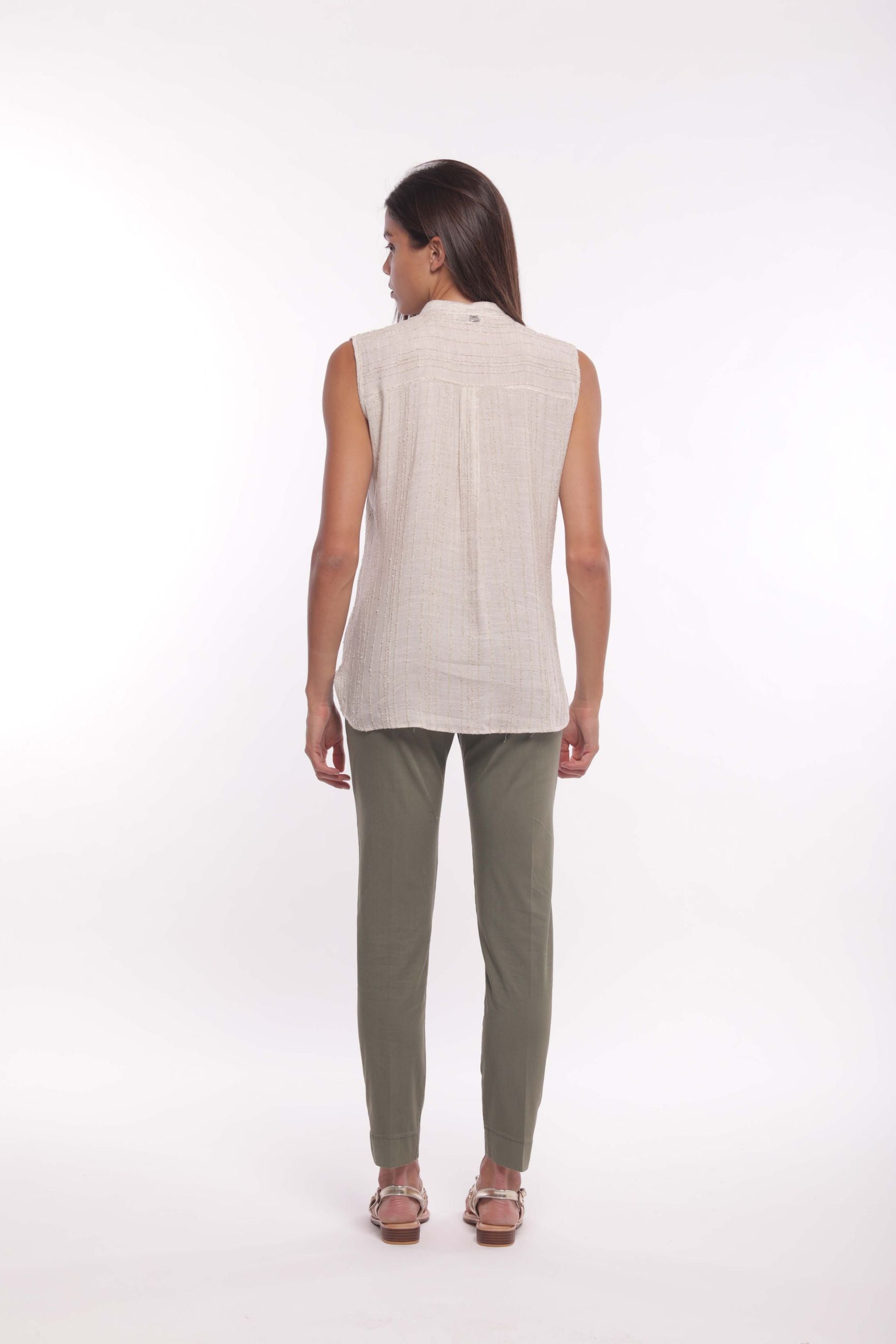 Minimua Pantalone Slim con Polsini Elasticizzati