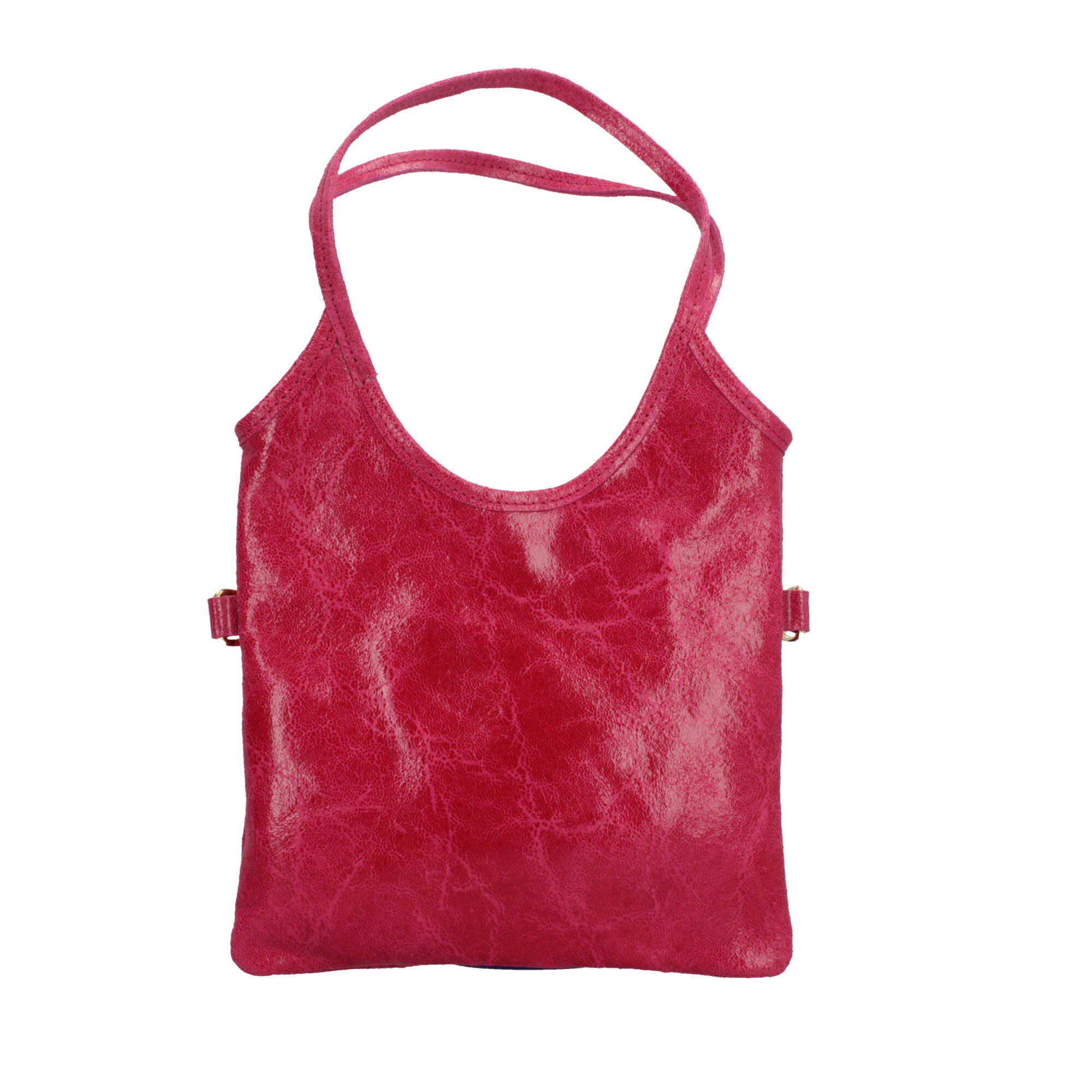Borsa a mano in pelle Made in Italy con design sottile e moderno