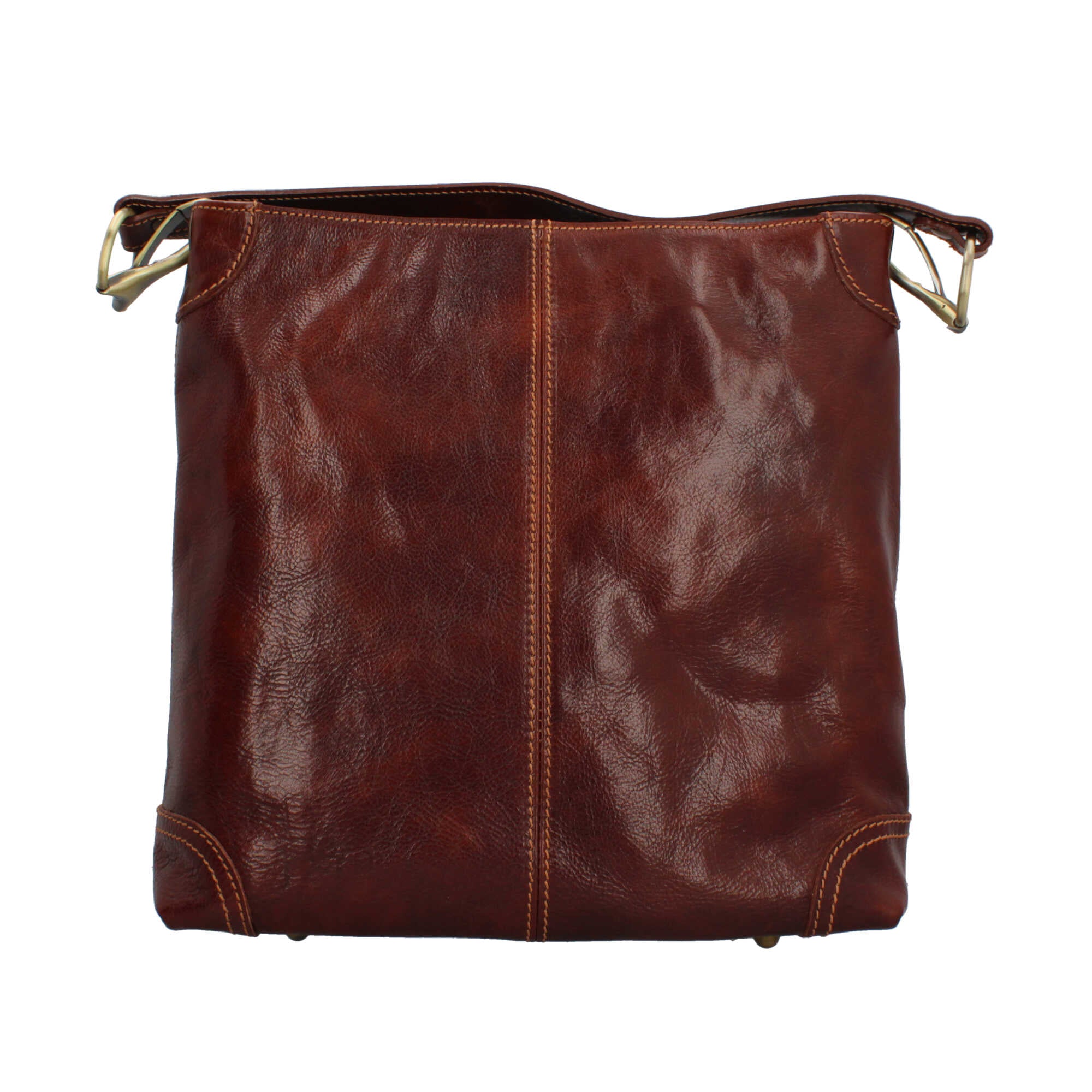 Borsa a spalla in cuoio artigianale Made in Italy