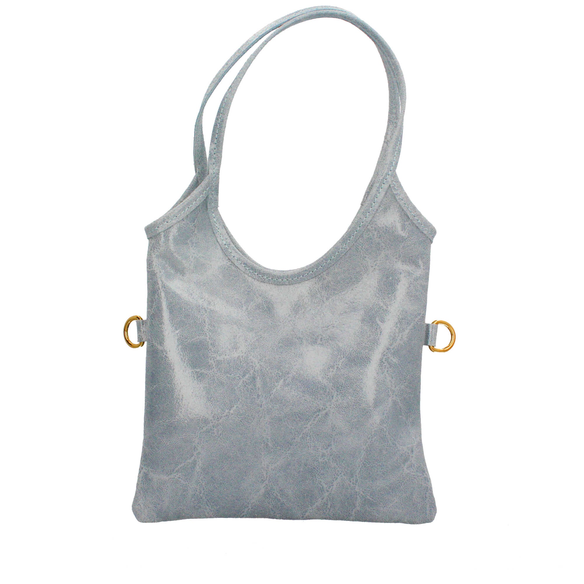 Borsa a mano in pelle Made in Italy con design sottile e moderno