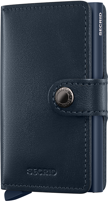 Portafoglio Secrid Miniwallet in pelle con blocco RFID e design compatto BLU TU | Giò Fashion