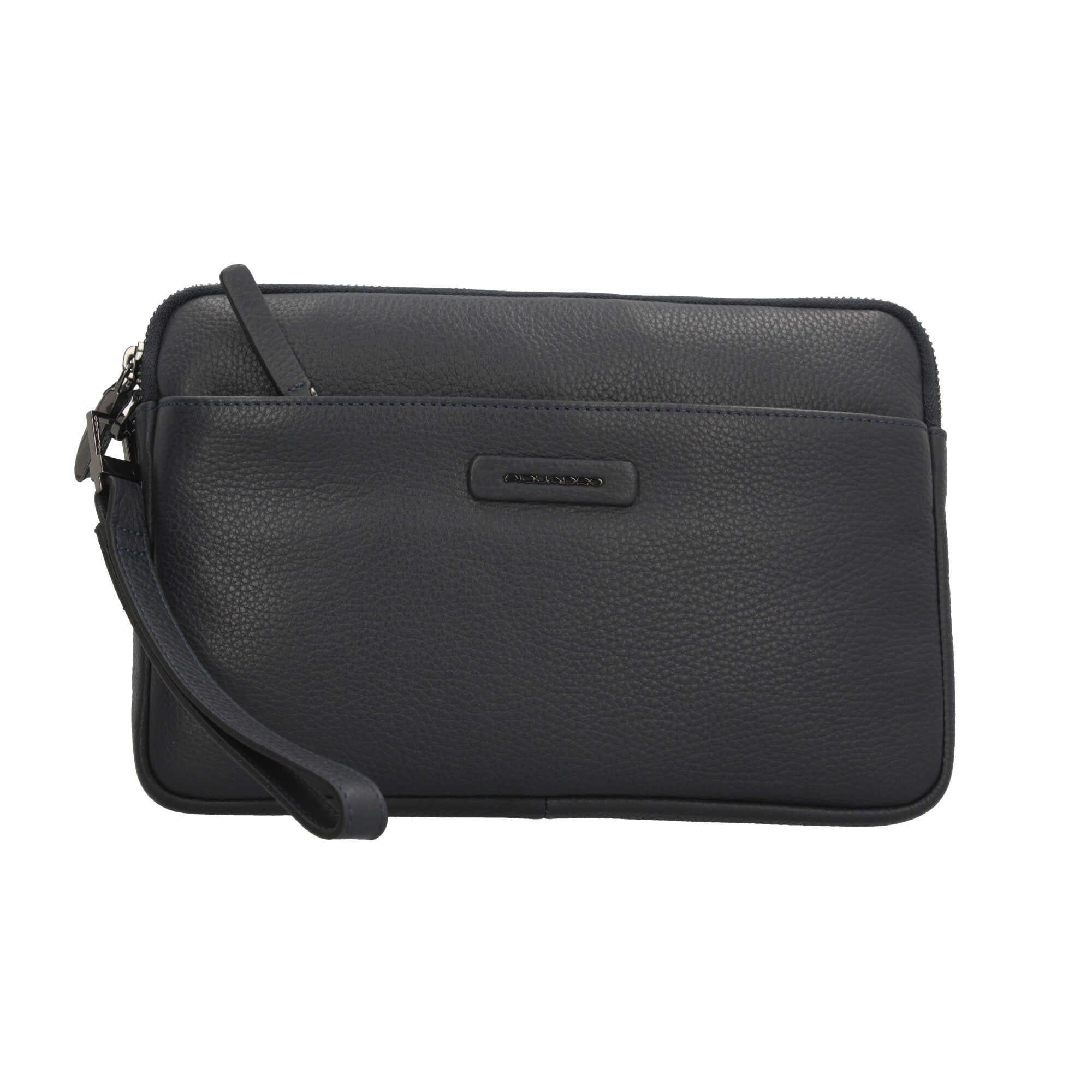 Pochette Piquadro in pelle con porta iPad mini e 8 fessure carte di credito