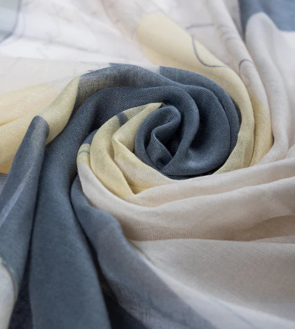 Anekke Sciarpa Ole in poliestere con stampa artistica Beige TU | Giò Fashion