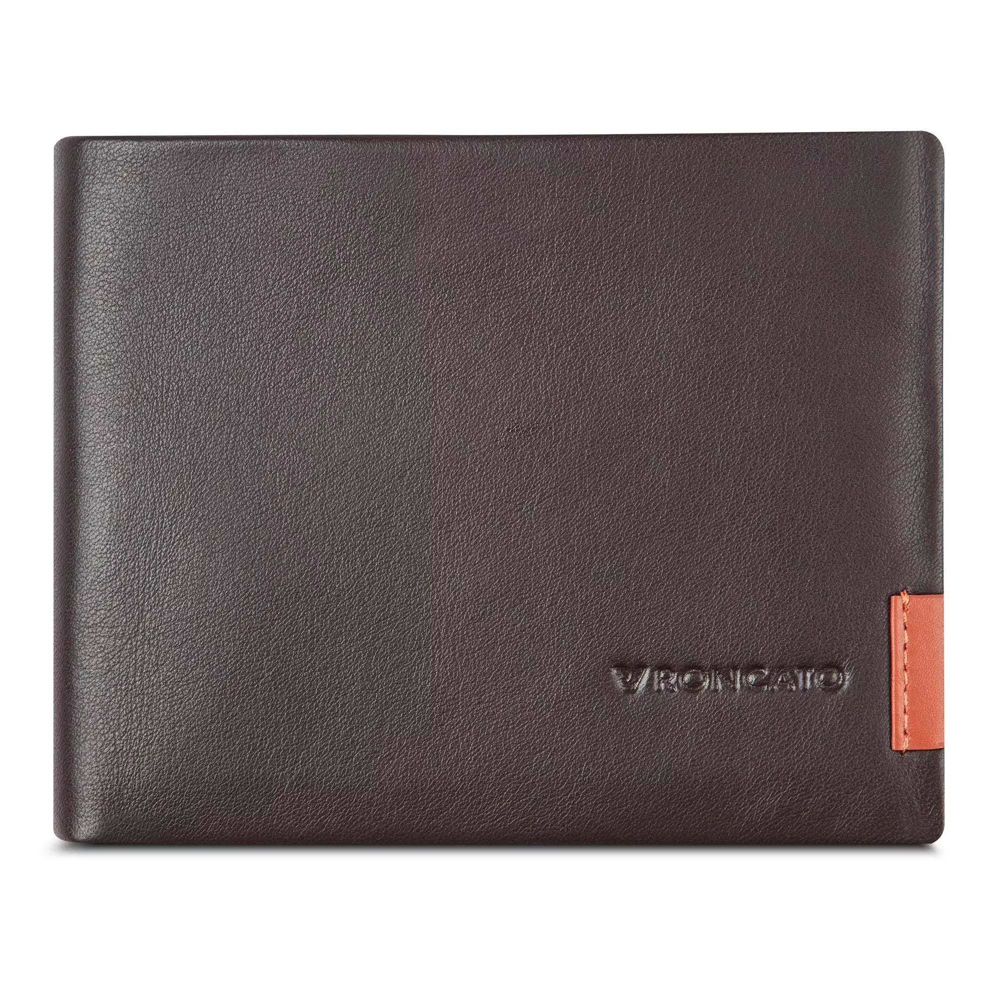 Portafoglio uomo Roncato in pelle con dettaglio laterale
