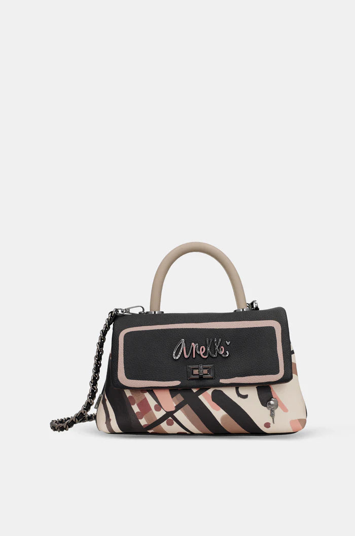 Borsa a mano Anekke con tracolla e design moderno NERO TU | Giò Fashion
