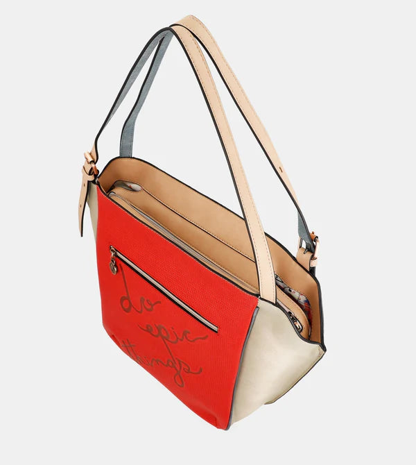 Borsa a spalla Anekke con illustrazione creativa