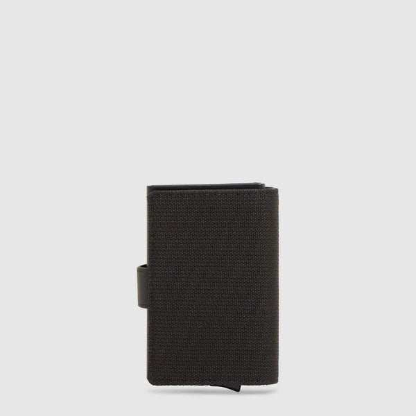Portafoglio Piquadro compatto con porta carte e chiusura con linguetta NERO TU | Giò Fashion