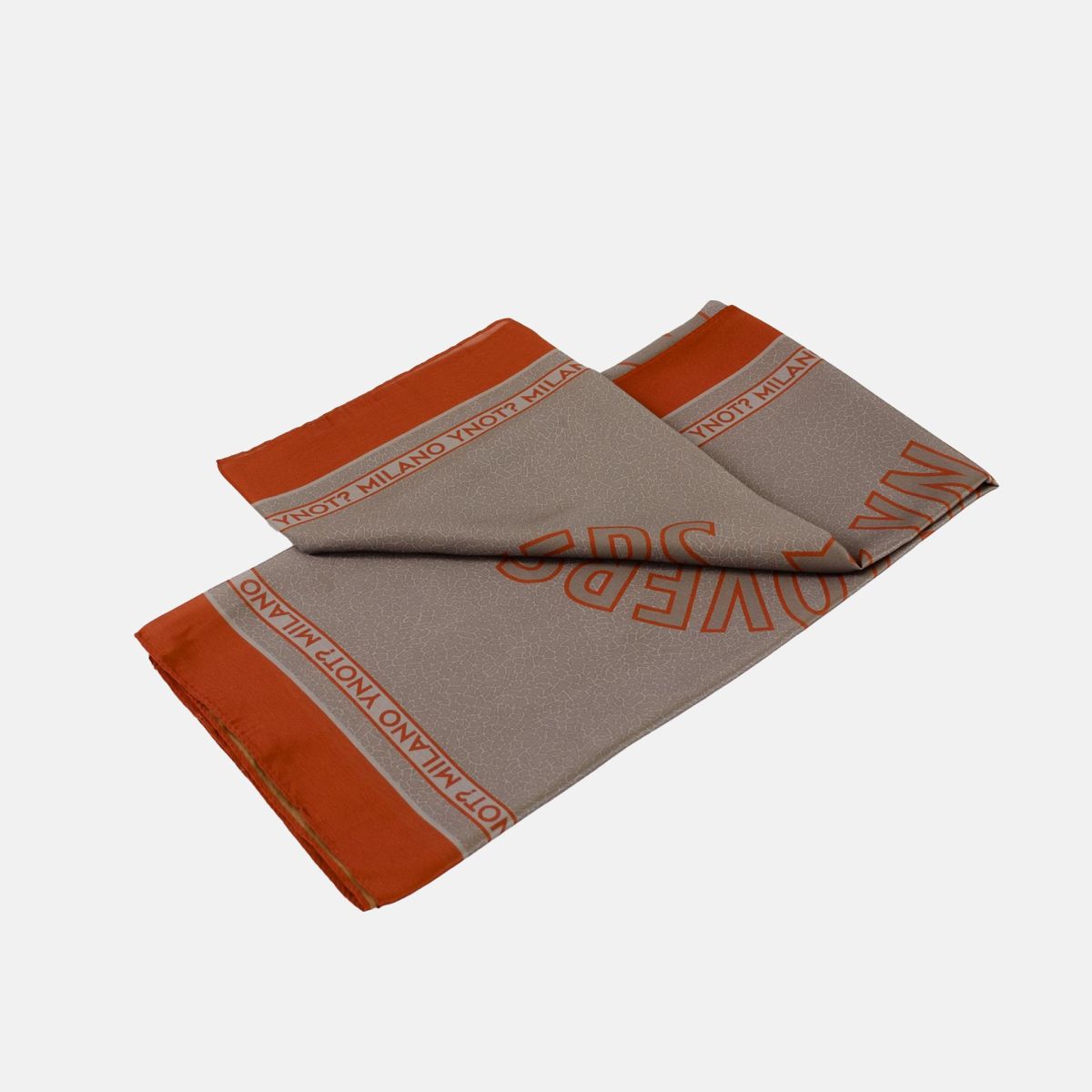 Foulard Y Not con bordo logato elegante