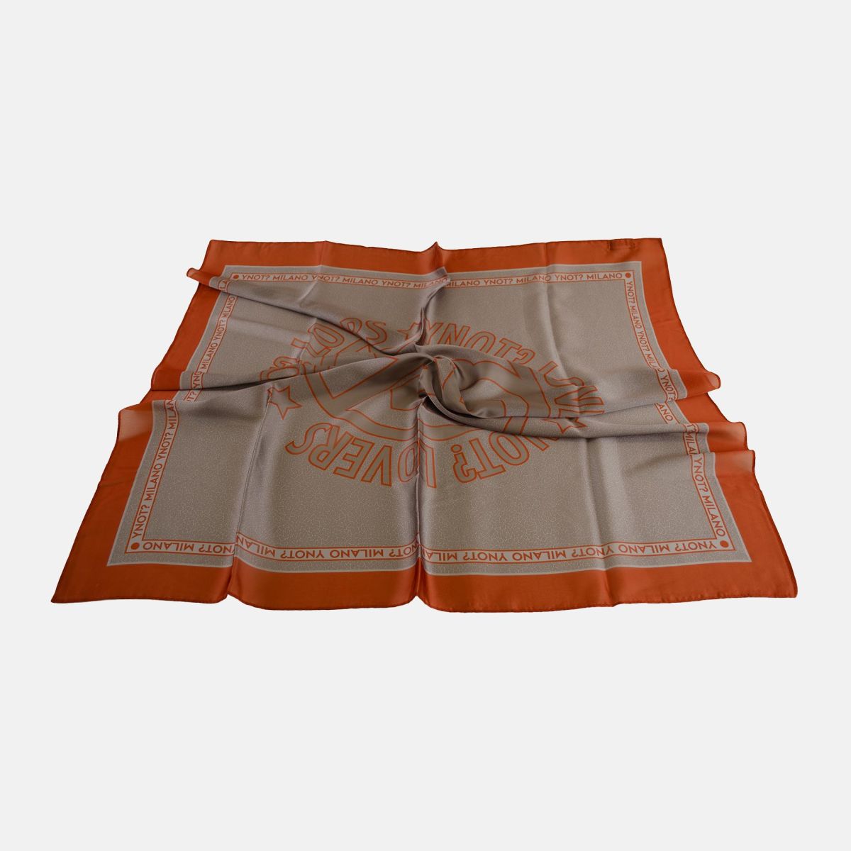 Foulard Y Not con bordo logato elegante