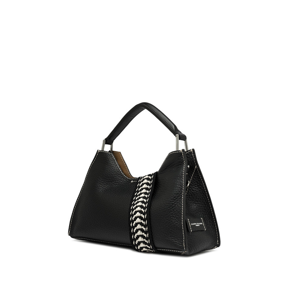 Borsa a mano Gianni Chiarini in pelle con dettaglio intrecciato