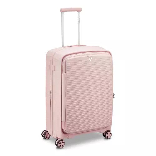 Trolley Medio Roncato Espandibile 4 Ruote Scocca Rigida Capiente Rosa TU | Giò Fashion