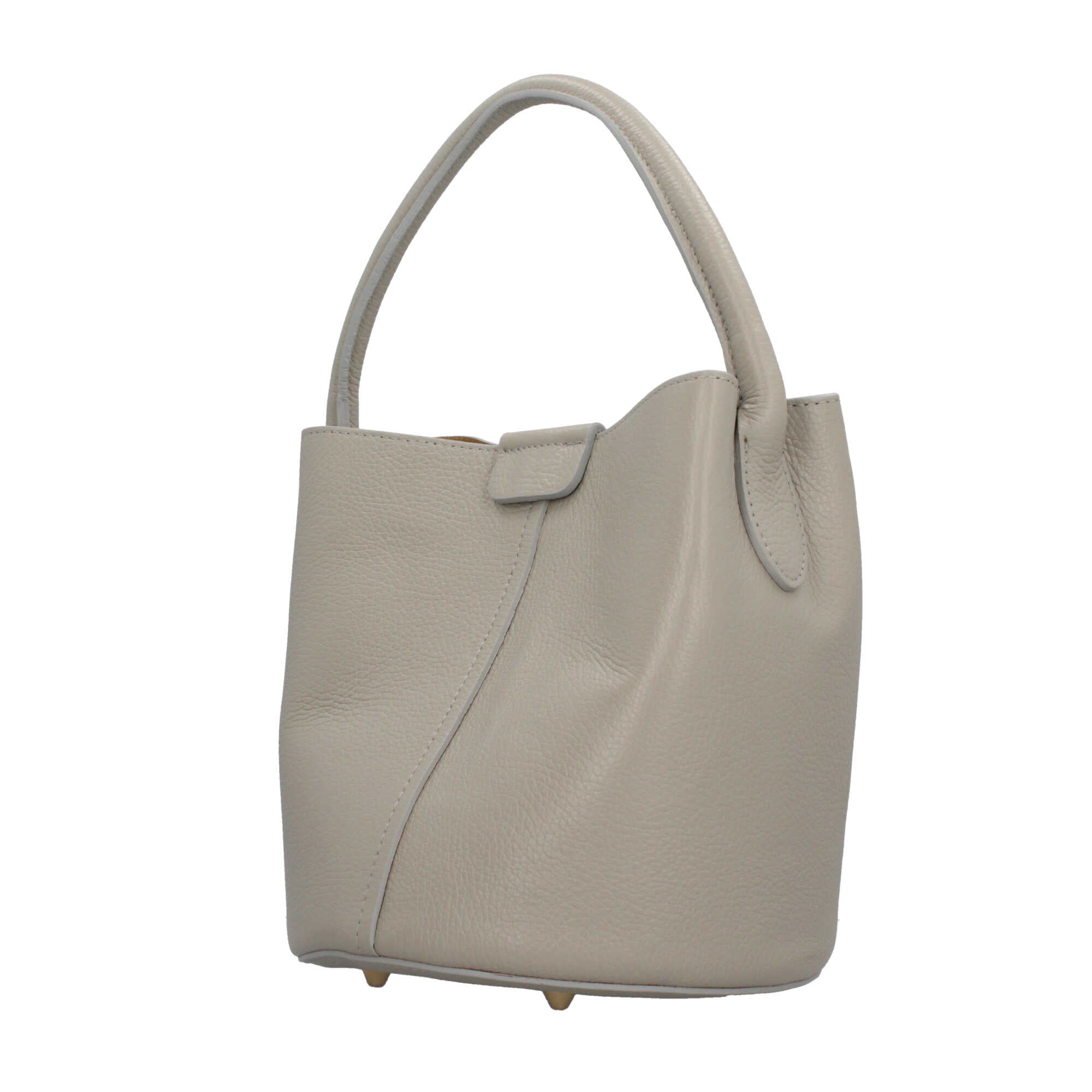Borsa a secchiello in pelle Made in Italy