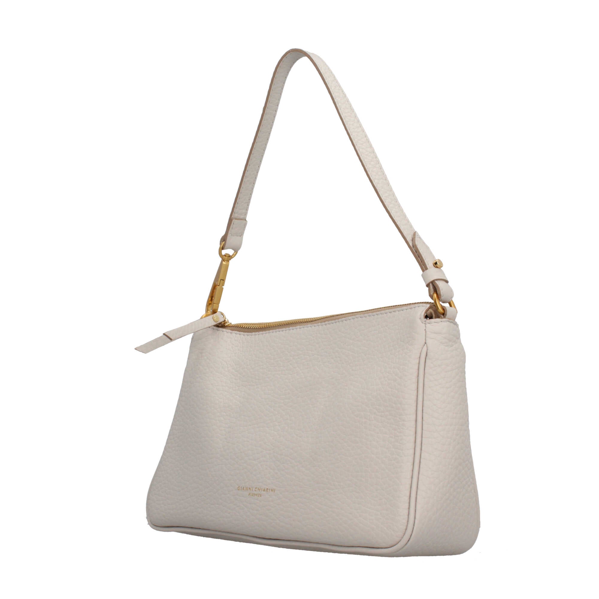 Borsa a spalla Gianni Chiarini in pelle martellata con tracolla regolabile