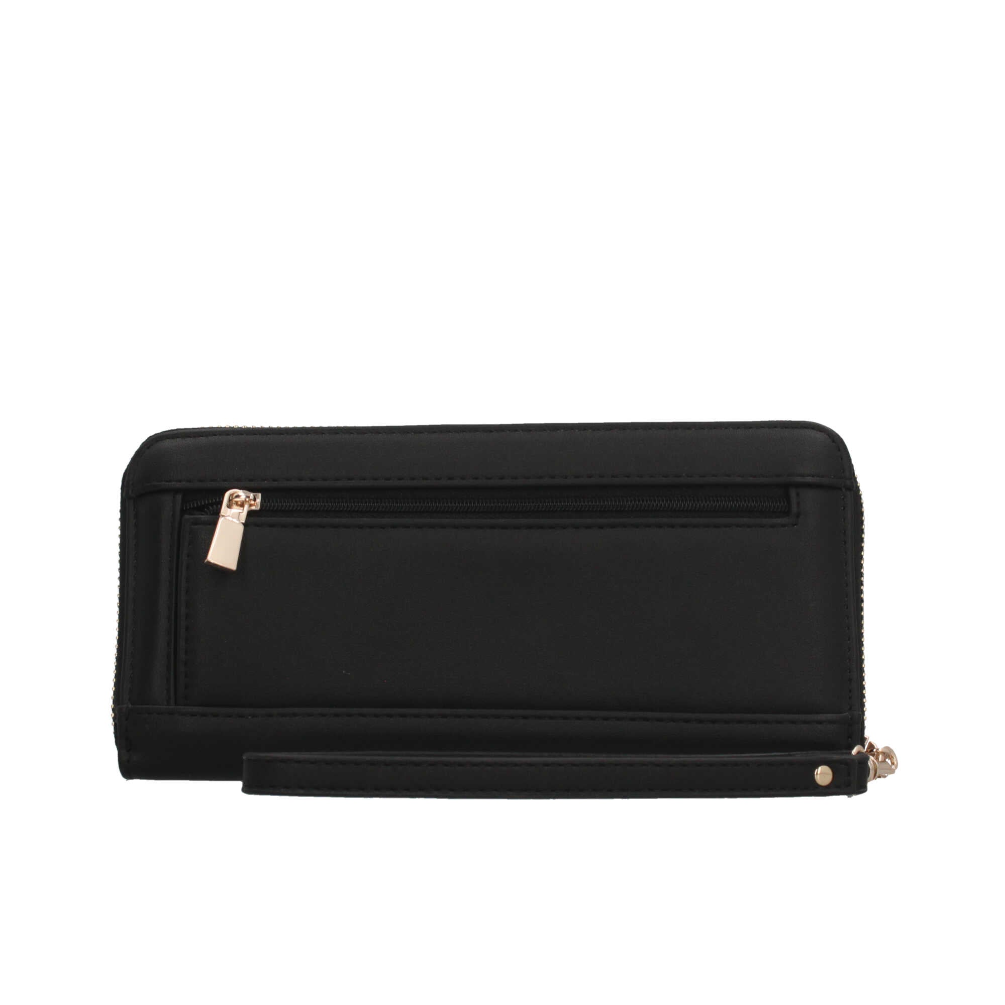 Portafoglio Guess con chiusura zip e logo frontale Nero TU | Giò Fashion