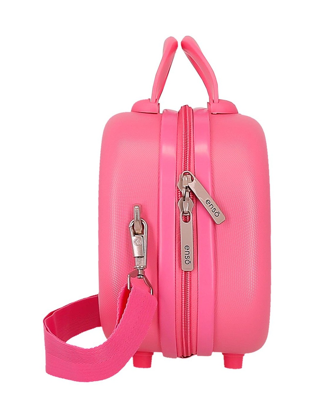 Disney Stitch Beauty Case da Viaggio Rigido in ABS con Maniglia e Fascia per Trolley