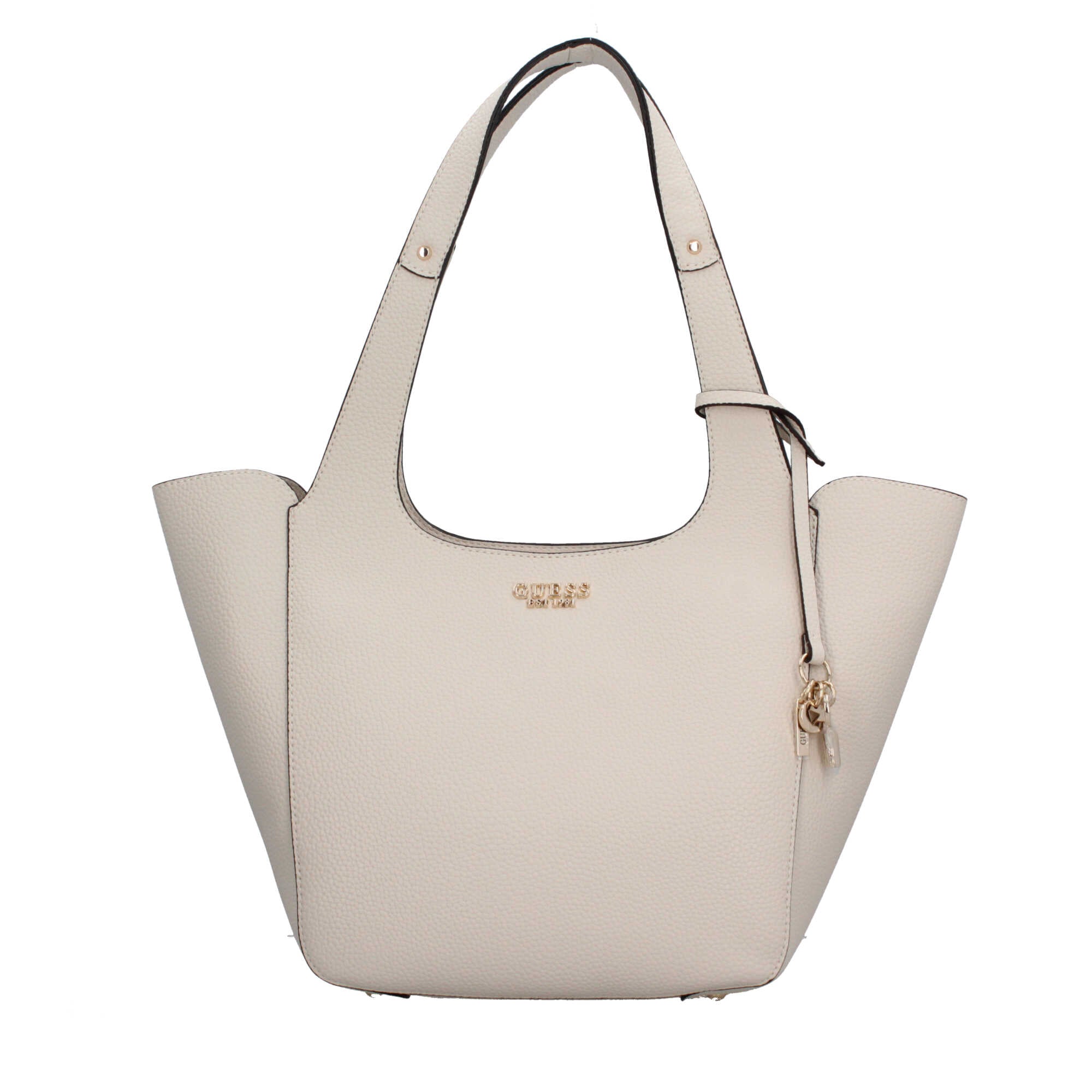 Borsa a spalla con doppio manico Guess Bianco TU | Giò Fashion