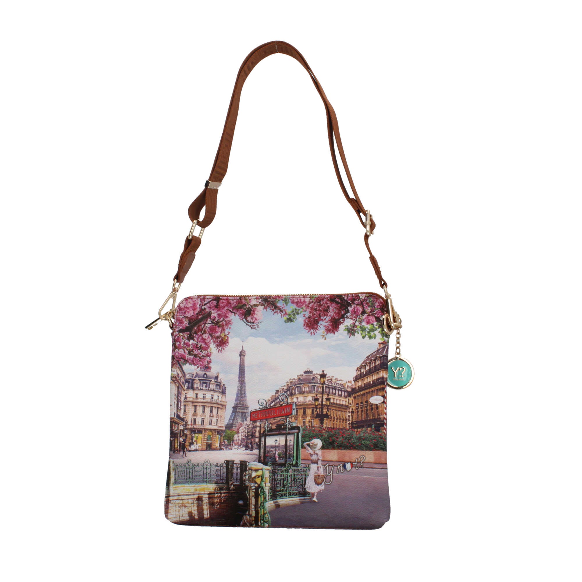 Borsa a tracolla Y not con città